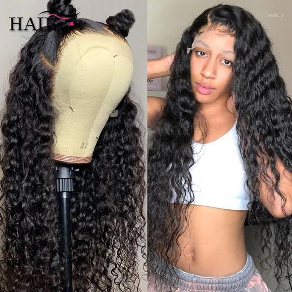 deep wave human hair wigs 13x4 lace front for black women curly closure 150 180 2501, Black;brown
deep wave human hair wigs 13x4 lace front for black women curly closure 150 180 2501, Black;brown