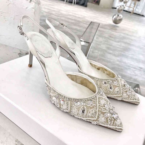 slippers 2021 summer pointed banquet dress lace sandals fashionable stiletto female baotou rhinestone white bridal wedding shoes h, Black
slippers 2021 summer pointed banquet dress lace sandals fashionable stiletto female baotou rhinestone white bridal wedding shoes h, Black