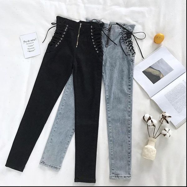 jeans womens jean female denim pants lace up on side plus siz 5xl stretch high waist feminino skinny for women, Blue
jeans womens jean female denim pants lace up on side plus siz 5xl stretch high waist feminino skinny for women, Blue