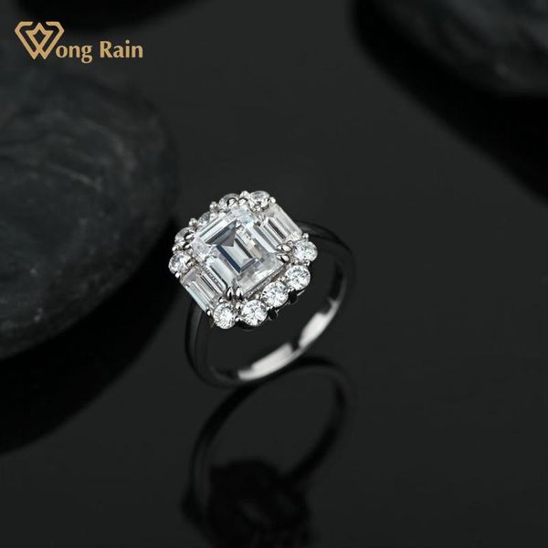 cluster rings wong rain 100% 925 sterling silver emerald cut moissanite diamonds gemstone wedding engagement classic women fine jewelry, Golden;silver
cluster rings wong rain 100% 925 sterling silver emerald cut moissanite diamonds gemstone wedding engagement classic women fine jewelry, Golden;silver