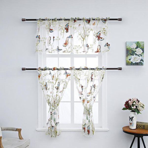 3pcs cafe short curtain tulle sheer drapes kitchen curtains panel window treatment door &
3pcs cafe short curtain tulle sheer drapes kitchen curtains panel window treatment door &