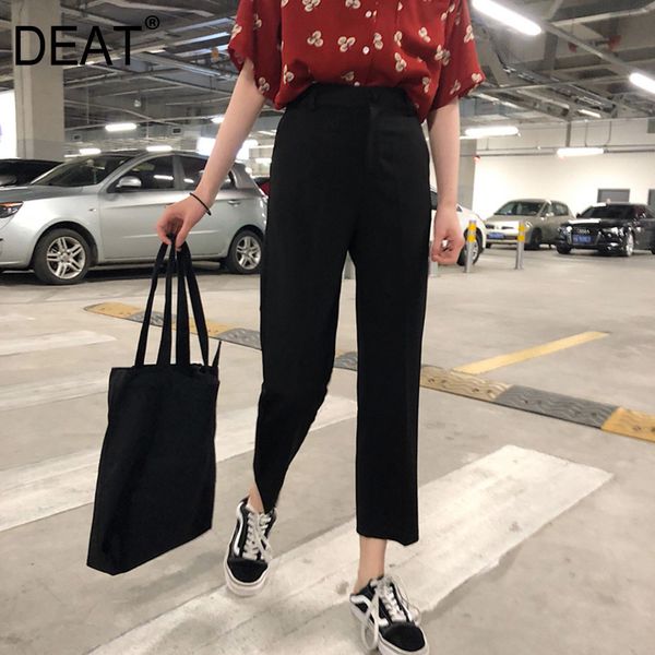 high elastic waist black casual straight blazer trousers loose fit pants women fashion tide spring autumn gx847 210421, Black;white
high elastic waist black casual straight blazer trousers loose fit pants women fashion tide spring autumn gx847 210421, Black;white