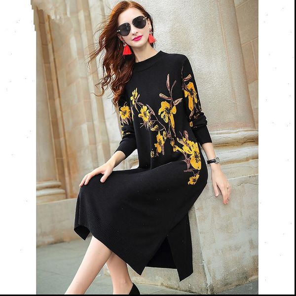 zuoman winter womens dresses vintage loose floral casual sweater autumn 3xl plus size black knitted dress women elegant bodycon pullove, Black;gray
zuoman winter womens dresses vintage loose floral casual sweater autumn 3xl plus size black knitted dress women elegant bodycon pullove, Black;gray