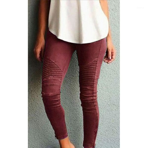 women's pants & capris women ladies elastic ankle-length casual slim trousers pleated design womyh0001, Black;white
women's pants & capris women ladies elastic ankle-length casual slim trousers pleated design womyh0001, Black;white