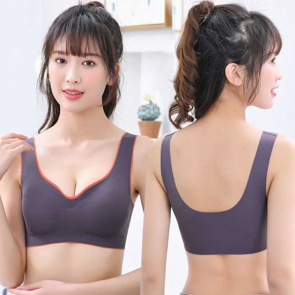 friend libra color contrast seamless latex underwear no steel ring gathered comfortable back sports bra female, Black;white
friend libra color contrast seamless latex underwear no steel ring gathered comfortable back sports bra female, Black;white