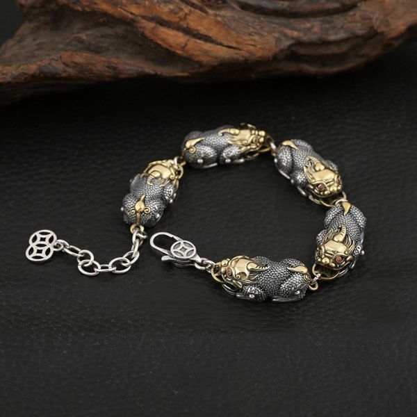 lucky party handmade men's bracelet chinese style retro fashion personality jewelry accessories link, chain, Black
lucky party handmade men's bracelet chinese style retro fashion personality jewelry accessories link, chain, Black