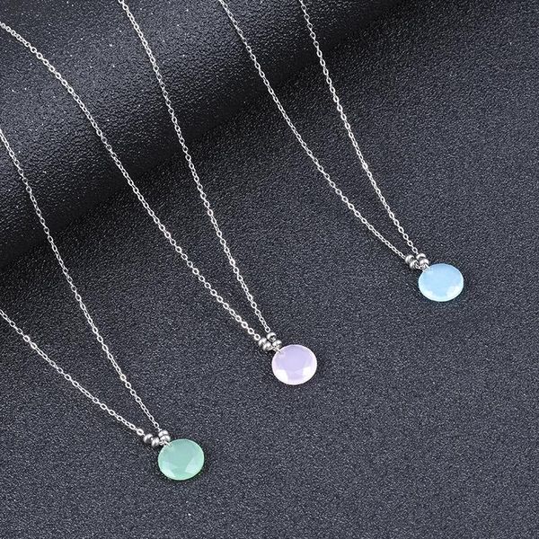 pendant necklaces women's personalized fashion exquisite color crystal stone clavicle necklace 18k gold plated short, Silver
pendant necklaces women's personalized fashion exquisite color crystal stone clavicle necklace 18k gold plated short, Silver