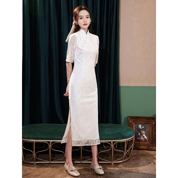 ethnic clothing cheongsam woman quipao chinese clothes style traditional robe dress lace modern vintage female white long qipao evening dres, Red
ethnic clothing cheongsam woman quipao chinese clothes style traditional robe dress lace modern vintage female white long qipao evening dres, Red