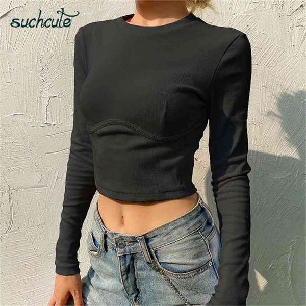 suchcute soild female tshirt knit long sleeve white wild t shirt casual fashion tee club simple women outfits 210330
suchcute soild female tshirt knit long sleeve white wild t shirt casual fashion tee club simple women outfits 210330