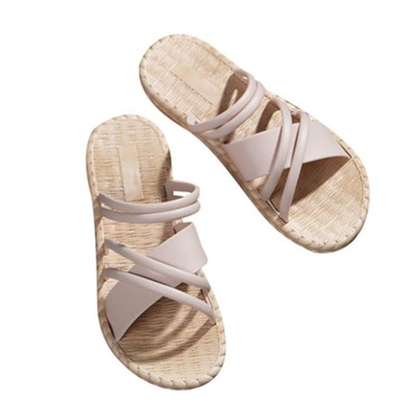 slippers women flax summer indoor shoes home slipper woman open toe cross-tied slides roman stlye female sandals flip flops, Black
slippers women flax summer indoor shoes home slipper woman open toe cross-tied slides roman stlye female sandals flip flops, Black