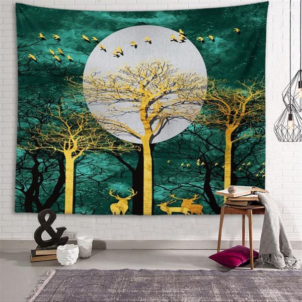 tapestries retro night scene tapestry wall hanging polyester blanket beach towel throw camping tent sleeping mar el decor 
tapestries retro night scene tapestry wall hanging polyester blanket beach towel throw camping tent sleeping mar el decor
