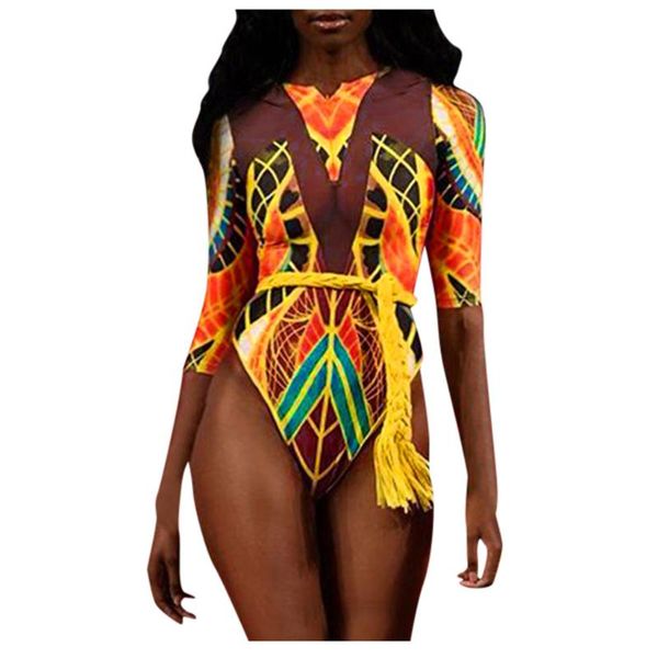 african tribal swimsuit one piece totem print swimwear women high cut out monokini long sleeve beach swim suit women's, White;black
african tribal swimsuit one piece totem print swimwear women high cut out monokini long sleeve beach swim suit women's, White;black