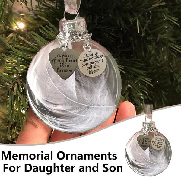 decorative objects & figurines memorial daughter son hanging decorations on christmas tree feather heart shape in transparent ball ornaments
decorative objects & figurines memorial daughter son hanging decorations on christmas tree feather heart shape in transparent ball ornaments