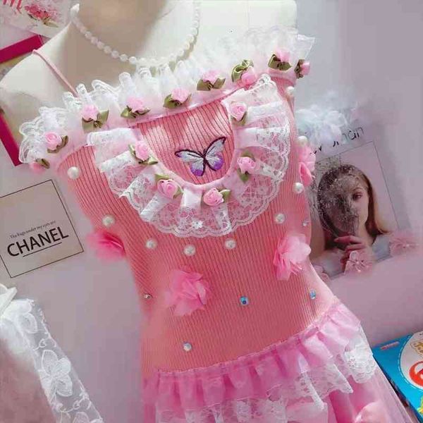 korean style spring summer women fashion womens tanks and tees grunge fairy core soft girl aesthetic clothes, White
korean style spring summer women fashion womens tanks and tees grunge fairy core soft girl aesthetic clothes, White