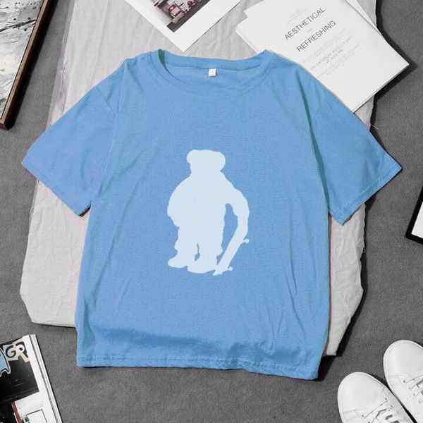 women's t-shirt 100% cotton designer women polo t shirt short sleeve casual loose funny cool tee shirts with usa bear pattern pri, White
women's t-shirt 100% cotton designer women polo t shirt short sleeve casual loose funny cool tee shirts with usa bear pattern pri, White