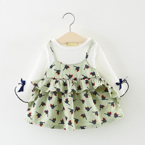 girl's dresses fashion spring children dress long sleeve kids korean style patchwork vestidos design casual for girls, Red;yellow
girl's dresses fashion spring children dress long sleeve kids korean style patchwork vestidos design casual for girls, Red;yellow