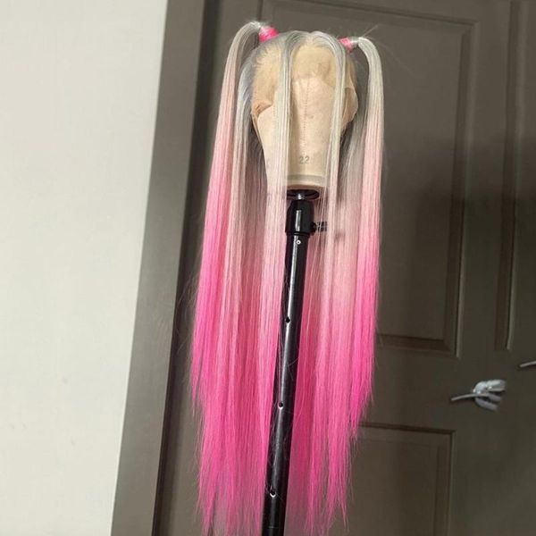 lace wigs 30 inch t part pink wig front human hair bleached knots transparent brazilian remy straight, Black;brown
lace wigs 30 inch t part pink wig front human hair bleached knots transparent brazilian remy straight, Black;brown