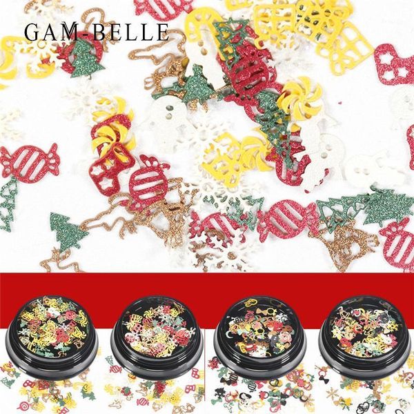 gam-belle 1 box christmas nail art sequins decals snowflake xmas tree mixed uv gel polish 3d decorations manicure tools1, Silver;gold
gam-belle 1 box christmas nail art sequins decals snowflake xmas tree mixed uv gel polish 3d decorations manicure tools1, Silver;gold