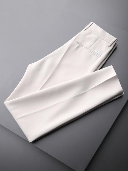 men's suits & blazers 2021 spring summer suit pants fashion slim-fit straight trousers business casual with pockets pure color d52, White;black
men's suits & blazers 2021 spring summer suit pants fashion slim-fit straight trousers business casual with pockets pure color d52, White;black