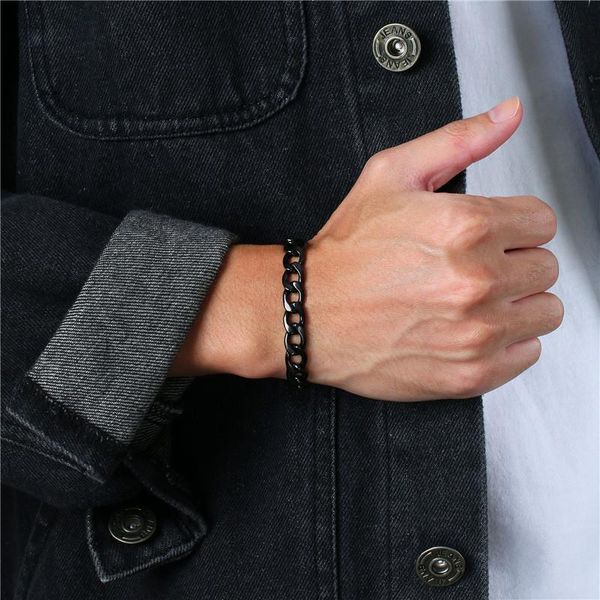 link, chain letapi stainless steel bracelets for men black punk vintage curb cuban link
link, chain letapi stainless steel bracelets for men black punk vintage curb cuban link