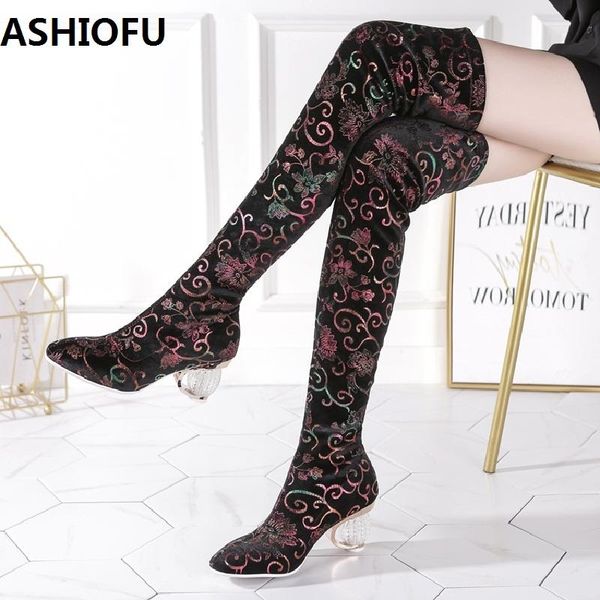 boots ashiofu handmade womens over knee mid-heel club party prom long winter fashion evening shoes, Black
boots ashiofu handmade womens over knee mid-heel club party prom long winter fashion evening shoes, Black