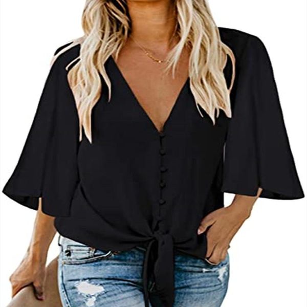 women's t-shirt 2021 solid color casual pullover tshirt summer women floral print deep v-neck loose short button tshirts, White
women's t-shirt 2021 solid color casual pullover tshirt summer women floral print deep v-neck loose short button tshirts, White
