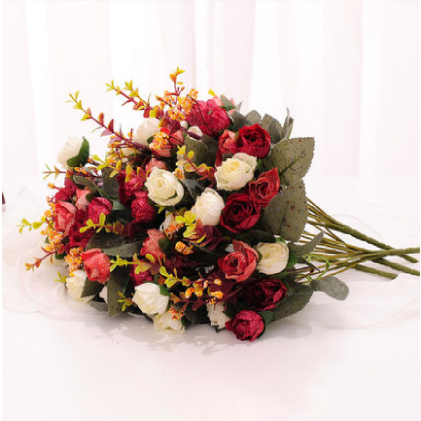 decorative flowers & wreaths european-style simulation flower set rose bouquet decoration ornaments vase arrangement fake furnishings
decorative flowers & wreaths european-style simulation flower set rose bouquet decoration ornaments vase arrangement fake furnishings