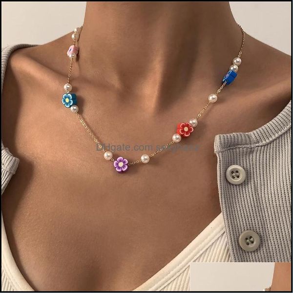beaded necklaces & pendants jewelry retro ethnic style y flower european imitation pearl colorf daisy clavicle chain women party gift dress, Silver
beaded necklaces & pendants jewelry retro ethnic style y flower european imitation pearl colorf daisy clavicle chain women party gift dress, Silver