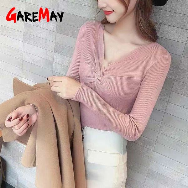 autumn winter women's sweater v-neck pullovers knitted female warm long sleeve short korean slim white for women 210428, White;black
autumn winter women's sweater v-neck pullovers knitted female warm long sleeve short korean slim white for women 210428, White;black