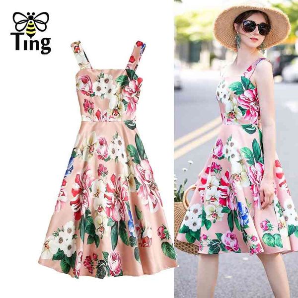 designer floral art stylish summer strap sleevless mini short dress women casual a line streetwear vestidos chic 210513, Black;gray
designer floral art stylish summer strap sleevless mini short dress women casual a line streetwear vestidos chic 210513, Black;gray