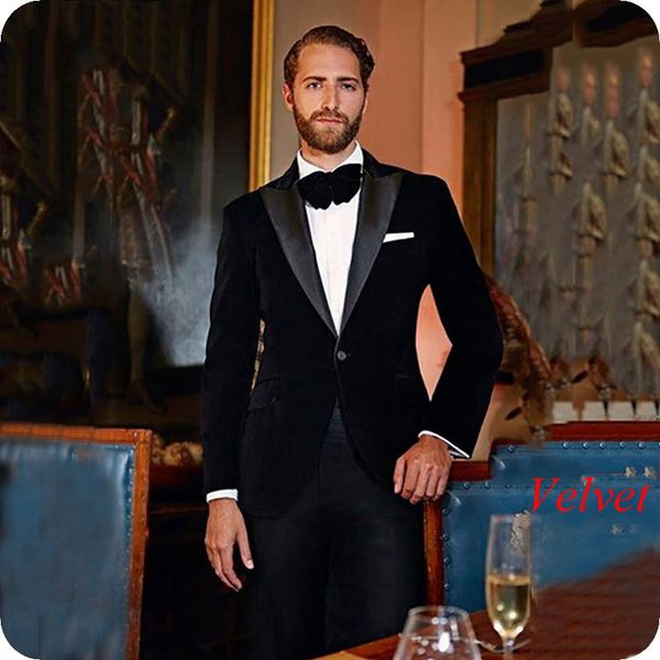 men's suits & blazers black velvet men satin peaked lapel slim fit groom tuxedos groomsmen suit custom made man 2piece ternos, White;black
men's suits & blazers black velvet men satin peaked lapel slim fit groom tuxedos groomsmen suit custom made man 2piece ternos, White;black