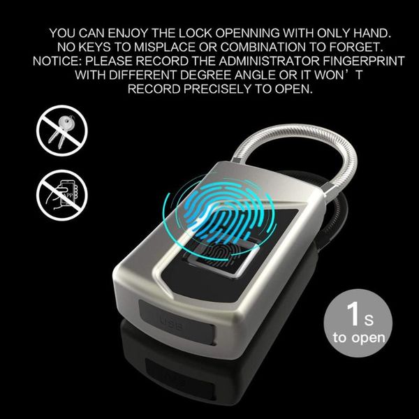 fingerprint padlock mini portable keyless security lock luggage door cupboard ip66 waterproof anti-thift smart
fingerprint padlock mini portable keyless security lock luggage door cupboard ip66 waterproof anti-thift smart