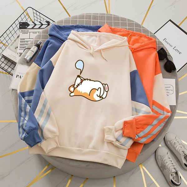 women's hoodies & sweatshirts aesthetic hoodie kawaii funny oversized sweatshirt female itself pullover cartoon harajuku dog print kpop, Black
women's hoodies & sweatshirts aesthetic hoodie kawaii funny oversized sweatshirt female itself pullover cartoon harajuku dog print kpop, Black