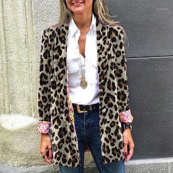 women's suits & blazers fashion double-sided printing leopard suit jacket women turn-down collar buttons loose coat autumn winter elega, White;black
women's suits & blazers fashion double-sided printing leopard suit jacket women turn-down collar buttons loose coat autumn winter elega, White;black