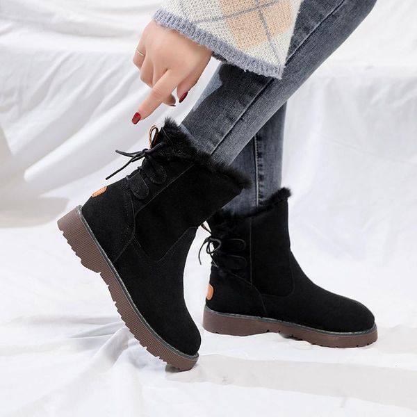 boots snow women's winter shoes woman female booties thick sole non-slip warm ankle 2021 back lace black khaki u11-14
boots snow women's winter shoes woman female booties thick sole non-slip warm ankle 2021 back lace black khaki u11-14