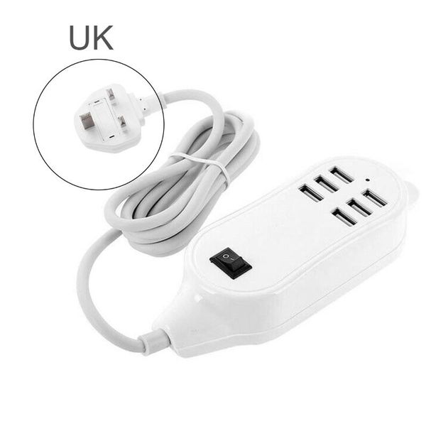 smart power plugs 25w/5a deskphone charging 6 usb port ac charger station adapter uk plug
smart power plugs 25w/5a deskphone charging 6 usb port ac charger station adapter uk plug