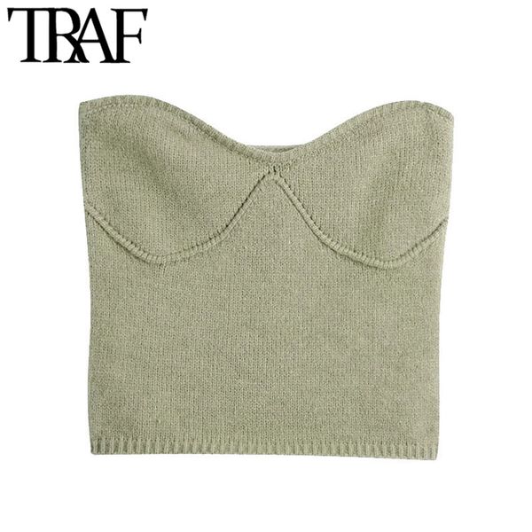 traf women fashion with exposed shoulders cropped knitted sweater vintage straight-cut neck female pullovers chic 210415, White;black
traf women fashion with exposed shoulders cropped knitted sweater vintage straight-cut neck female pullovers chic 210415, White;black