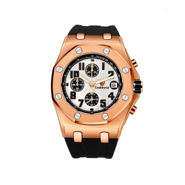 watch dial 44mm multifunctional tough guy domineering military watches quartz sports unique personality men wristwatches, Slivery;brown
watch dial 44mm multifunctional tough guy domineering military watches quartz sports unique personality men wristwatches, Slivery;brown
