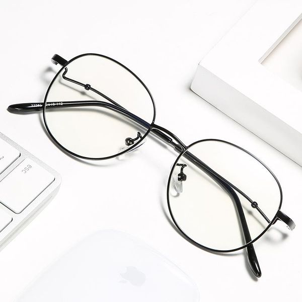fashion sunglasses frames korean metal comfortable flat mirror men and women decorative round frame glasses art trend frame., Black
fashion sunglasses frames korean metal comfortable flat mirror men and women decorative round frame glasses art trend frame., Black