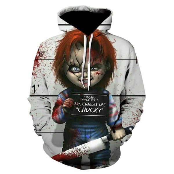 men's hoodies & sweatshirts horror movie chucky style men brand fashion 3d print hip hop hoodie personality clown hooded pullover, Black
men's hoodies & sweatshirts horror movie chucky style men brand fashion 3d print hip hop hoodie personality clown hooded pullover, Black