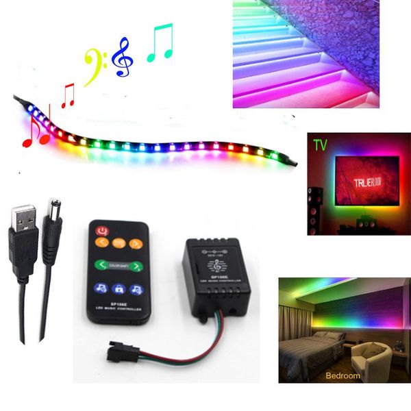 music control ws 2812b rgb individually addressable led strip tv background light cabinet bedroom bedside atmosphere
music control ws 2812b rgb individually addressable led strip tv background light cabinet bedroom bedside atmosphere