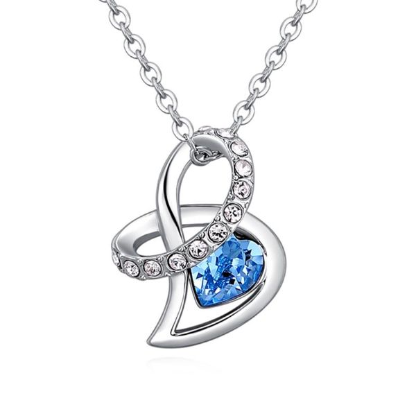 pendant necklaces ms betti design classic heart shaped necklace with crystal from for christmas gift, Silver
pendant necklaces ms betti design classic heart shaped necklace with crystal from for christmas gift, Silver