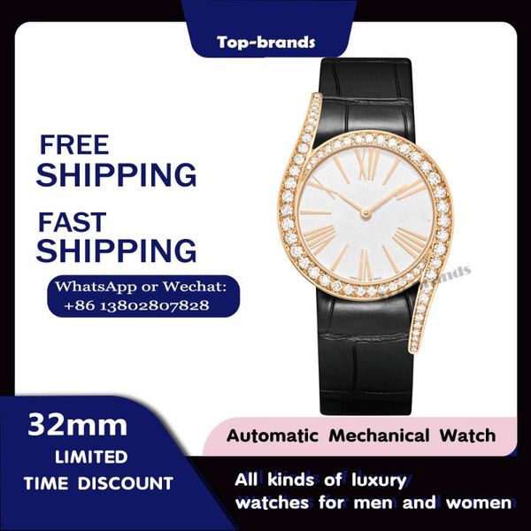 wristwatches gala2021 ladies rose gold diamond watch ultra-thin manual winding movement fashion elegant sapphire bracelet, Slivery;brown
wristwatches gala2021 ladies rose gold diamond watch ultra-thin manual winding movement fashion elegant sapphire bracelet, Slivery;brown