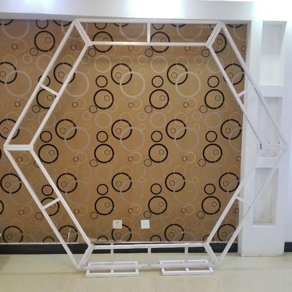 party decoration wedding props hexagonal arch white gold iron archs shelf christmas backdrop decor stage flower stand wrought diamond
party decoration wedding props hexagonal arch white gold iron archs shelf christmas backdrop decor stage flower stand wrought diamond
