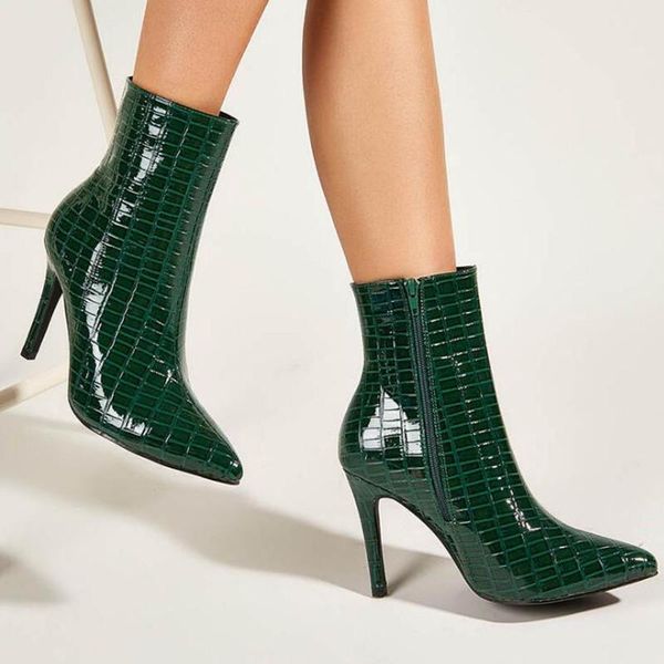 boots fashion stone pattern ankle women pointed toe thin heels shoes woman autumn winter female patent leather, Black
boots fashion stone pattern ankle women pointed toe thin heels shoes woman autumn winter female patent leather, Black