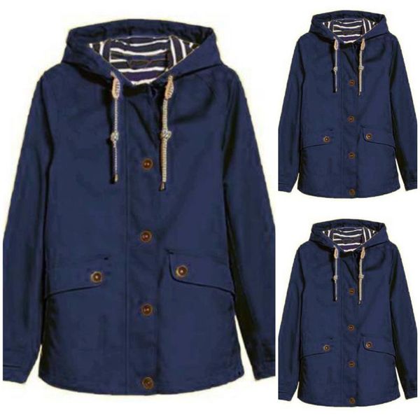 women's hooded jacket fashion mid-length lightweight windbreaker solid female winter warm casual coat outerwear # jackets, Black;brown
women's hooded jacket fashion mid-length lightweight windbreaker solid female winter warm casual coat outerwear # jackets, Black;brown