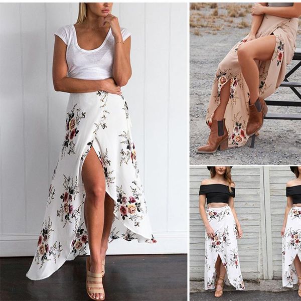 skirts 2021 summer irregular lace skirt print female, Black
