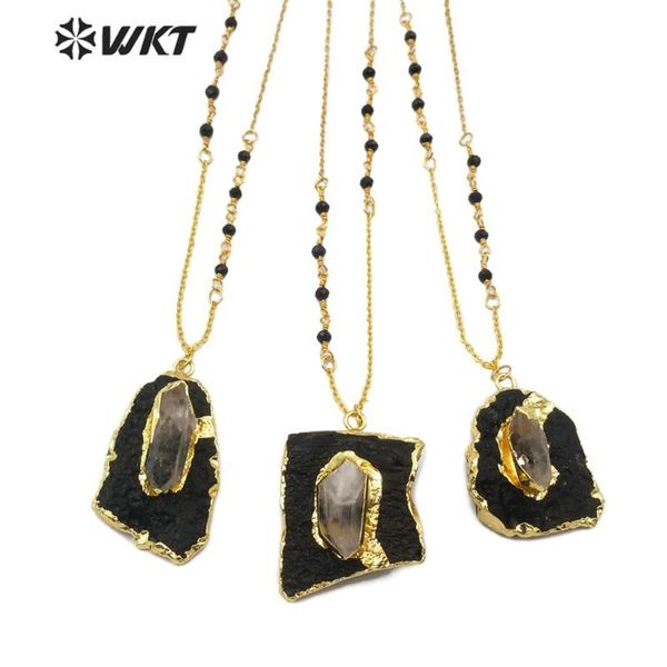 pendant necklaces wt-n1166 natural stone necklace irregular shape black tourmaline with gold electroplated bead chain fashion, Silver
pendant necklaces wt-n1166 natural stone necklace irregular shape black tourmaline with gold electroplated bead chain fashion, Silver
