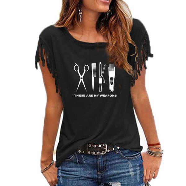 summer barber short sleeve women t shirts o neck cotton hairdresser weapon girls scissors clothing, White
summer barber short sleeve women t shirts o neck cotton hairdresser weapon girls scissors clothing, White