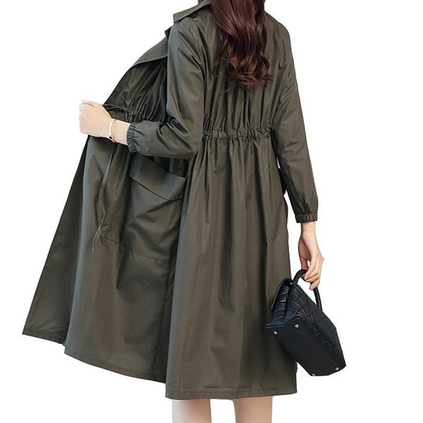 women's trench coats 2021 autumn coat fashion thin loose windbreaker long female vintage casual outerwear plus size 3xl p612, Tan;black
women's trench coats 2021 autumn coat fashion thin loose windbreaker long female vintage casual outerwear plus size 3xl p612, Tan;black